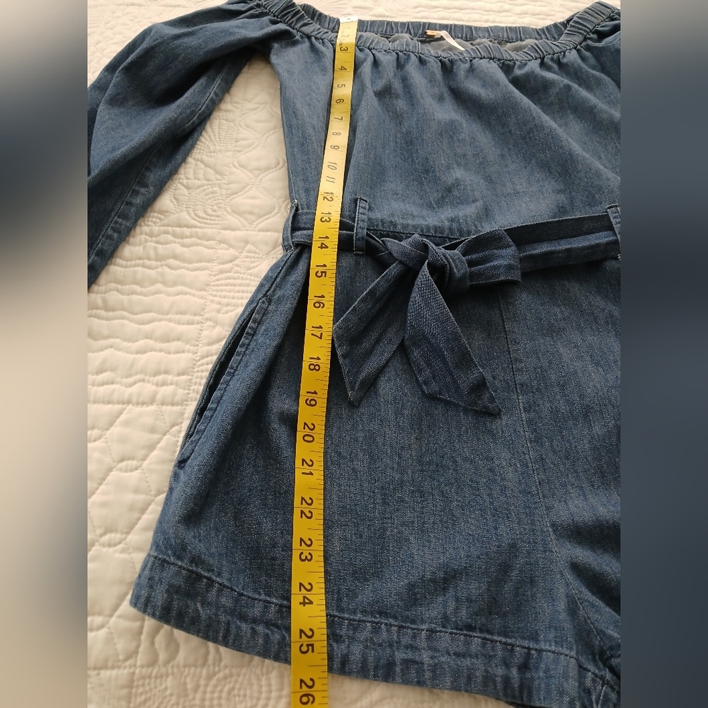 Free People Denim Blue Women's Romper - Picture 12 of 15